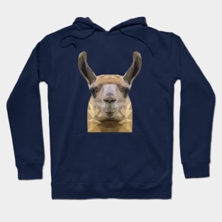 Llama Low Poly Art Hoodie